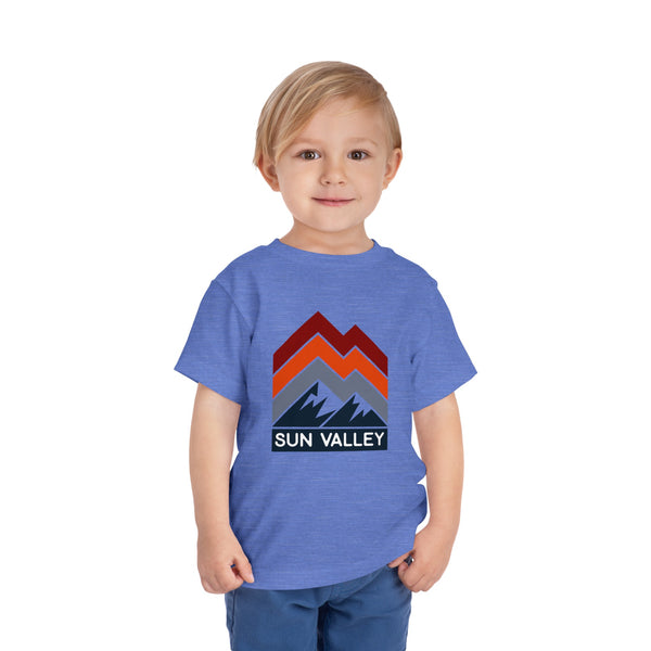 Sun Valley, Idaho Toddler T-Shirt - Retro Palm Tree Toddler Sun Valley Shirt