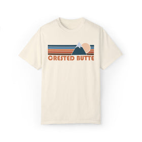 Crested Butte, Colorado Graphic Tee, Comfort Colors Retro Unisex Crested Butte T shirt, Mountain Adventure Shirt - 0