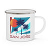 San Jose, California Camp Mug - Retro Enamel Campfire San Jose Mug