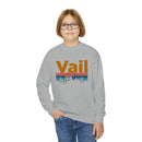 Vail, Colorado Youth Sweatshirt - Unisex Kid's Vail Crewneck Sweatshirt-19