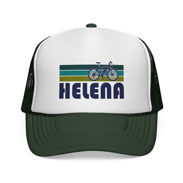 Buy dark-green Helena, Montana Retro Bike Trucker Hat - Vintage Style Helena Cap