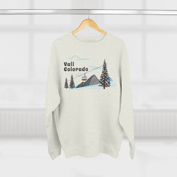 Premium Vail, Colorado Sweatshirt Unisex Crewneck, Premium Sweatshirt, Crewneck Jumper, Ski Resort Apparel