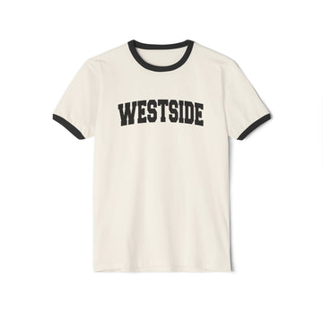 Westside Cotton Ringer Graphic Tee - Unisex Westside T Shirt, Vintage Style Tee, Men's/Women's Tee - 0