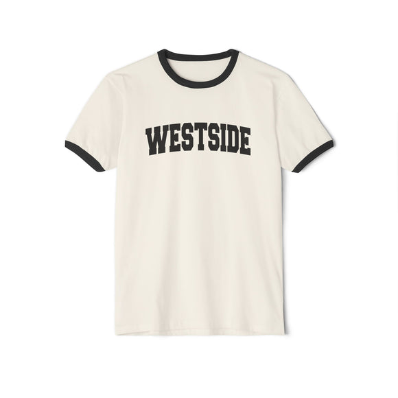Westside Cotton Ringer Graphic Tee - Unisex Westside T Shirt, Vintage Style Tee, Men's/Women's Tee
