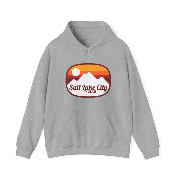 Salt Lake City, Utah Hoodie - Retro Ombre Unisex Salt Lake City Hoodie Sweatshirt