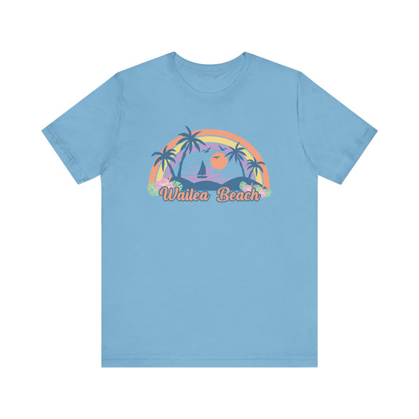 Wailea Beach, Hawaii T-Shirt - Retro Beach Unisex Wailea Beach Shirt