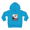 Colorado Toddler Hoodie - Unisex Snow Skiing Fleece Pullover Sweatshirt, Winter Kids Ski Clothing, Youth Mountain Resort Apparel, Cozy Child-4