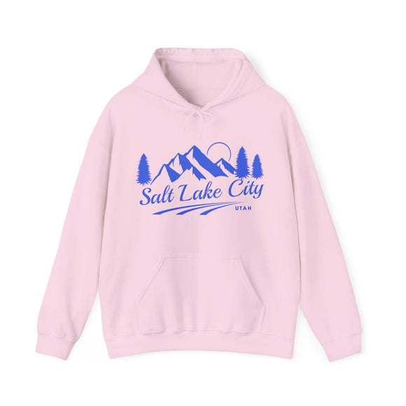 Salt Lake City, Utah Hoodie - Unisex Mountain Salt Lake City Hoodie Sweatshirt