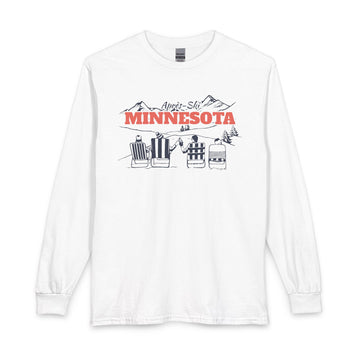 Minnesota Après-ski Long Sleeve Shirt - Mountain Retro Skiing - 0