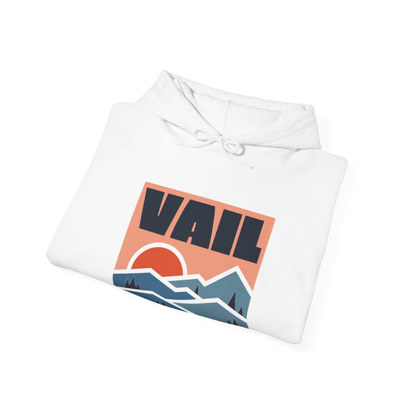 Vail, Colorado Hoodie - Unisex Mountain Vail Hoodie Graphic Sweatshirt