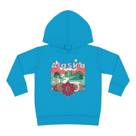 Alaska Toddler Hoodie - Boho Mountain Unisex Alaska Toddler Sweatshirt