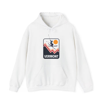 Vermont Hoodie - Snow Ski Jump Unisex Vermont Hoodie Sweatshirt - 0