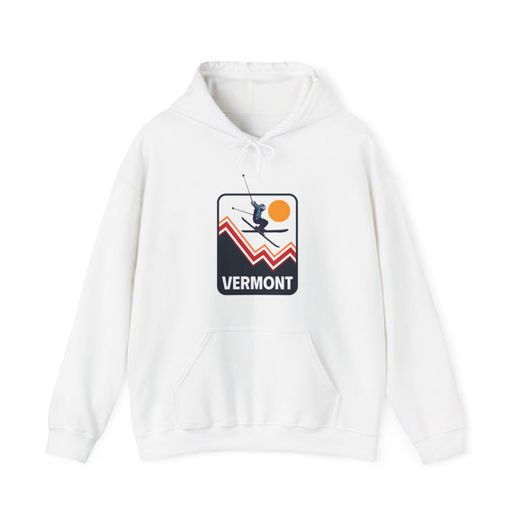 Vermont Hoodie - Snow Ski Jump Unisex Vermont Hoodie Sweatshirt