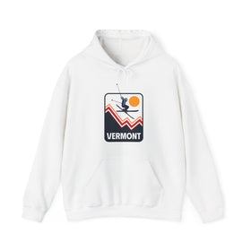 Vermont Hoodie - Snow Ski Jump Unisex Vermont Hoodie Sweatshirt