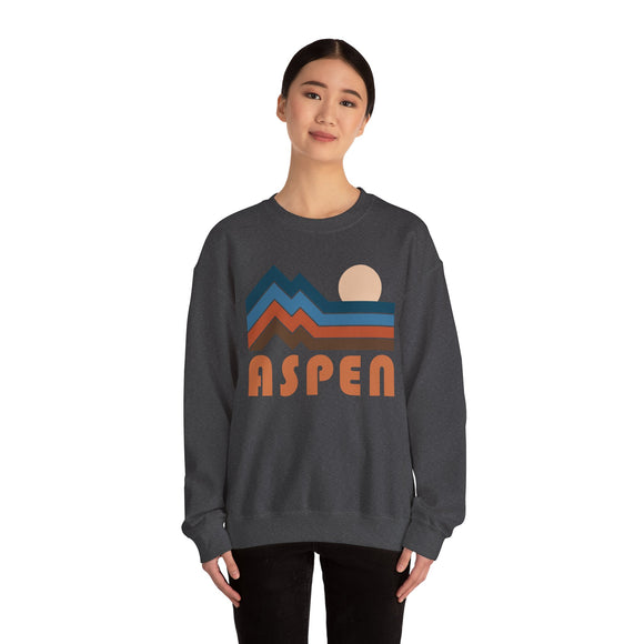 Aspen, Colorado Sweatshirt Retro Mountains, Aspen Unisex Graphic Crewneck