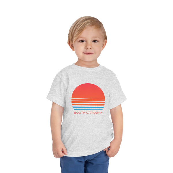 South Carolina Toddler T-Shirt - Retro 80s Unisex Toddler South Carolina Shirt