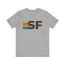 San Francisco, California tee - SF t shirt retro stripes-4