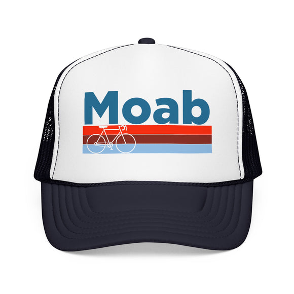 Moab, Utah Trucker Hat - Foam Moab Bike Cap
