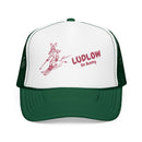 Ludlow, Vermont Ski Bunny Foam Trucker Hat-5