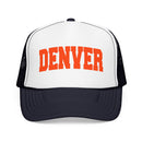 Kids Denver Foam Trucker Hat – Retro Patch Lettering Mesh Ca
