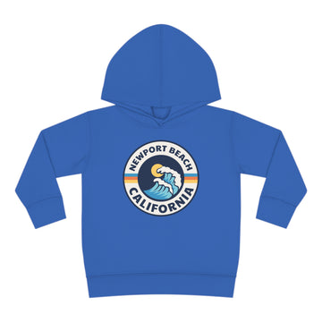Buy vintage-royal Newport Beach, California Toddler Hoodie - Unisex Newport Beach Toddler Sweatshirt
