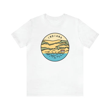 Buy white Indiana T-Shirt - Unisex Indiana Shirt