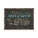 Angel Fire, New Mexico Ski Town Throw Blanket | Mountain Woven Blanket-5