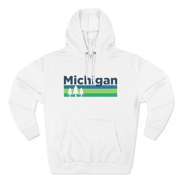 Premium Michigan Hoodie - Retro Unisex Sweatshirt