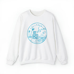 California Sweatshirt - Unisex Distressed California Sweatshirt