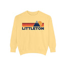 Littleton, Colorado Mountain Stripes Sweatshirt | Comfort Colors - 100% Cotton-2