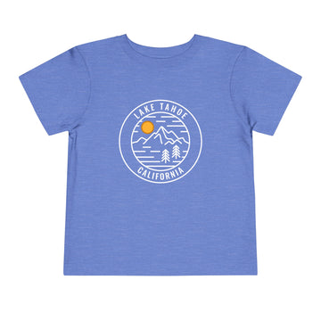 Lake Tahoe, California Toddler T-Shirt - Retro Mountain Toddler Lake Tahoe Shirt