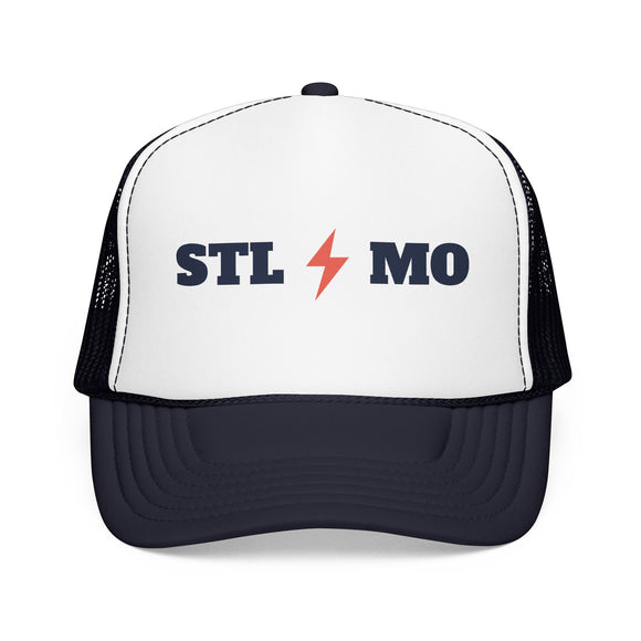 St. Louis, Missouri Retro Trucker Hat - Lightning Foam Cap