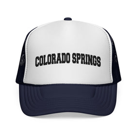 Buy dark-navy Colorado Springs, Colorado Collegiate Style Trucker Hat
