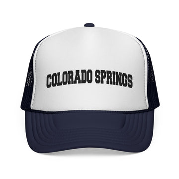Buy dark-navy Colorado Springs, Colorado Collegiate Style Trucker Hat