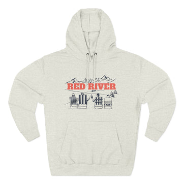 Buy oatmeal-heather Premium Red River, New Mexico Après-ski Hoodie - Unisex Sweatshirt