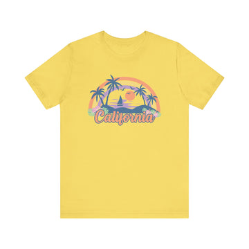 California T-Shirt - Retro Beach Unisex California Shirt - 0