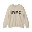 New York City, New York NYC Retro Stripe Sweatshirt-2
