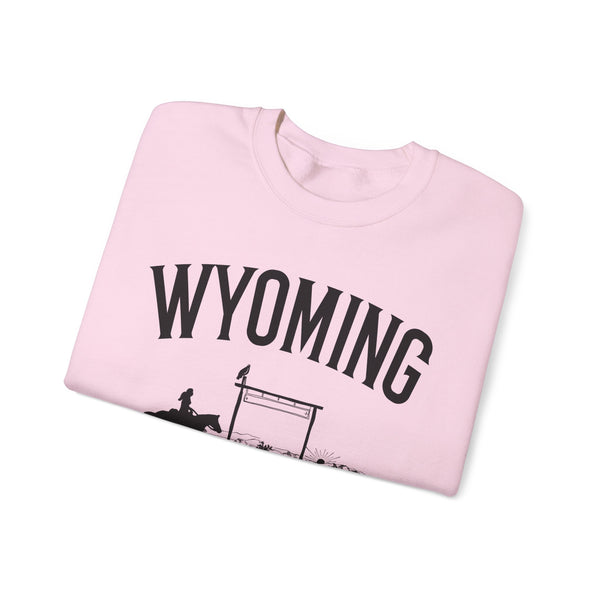 Wyoming Sweatshirt - Wyoming Cowgirl Graphic Crewneck