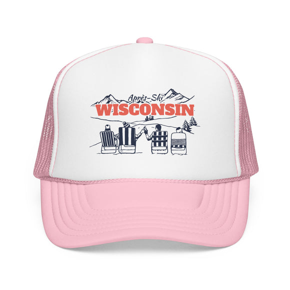 Wisconsin Après-ski Trucker Hat — Foam Mesh Cap