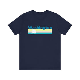 Buy navy Washington T Shirt - Sailboat Graphic Washington Tee