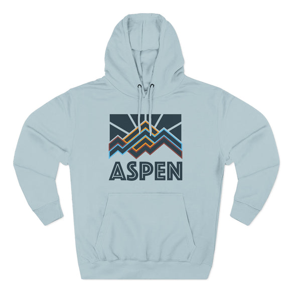 Aspen, Colorado Hoodie - Retro Mountain Unisex Sweatshirt