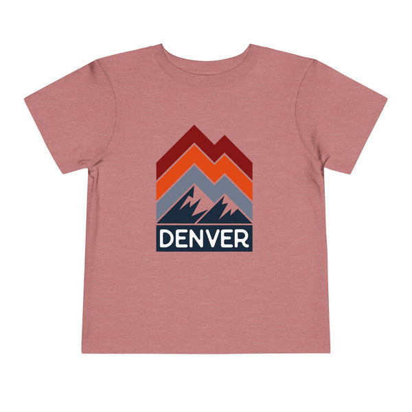 Denver, Colorado Toddler T-Shirt - Retro Palm Tree Toddler Denver Shirt