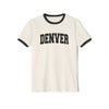 Denver, Colorado Cotton Ringer Graphic Tee - Unisex Denver T Shirt, Vintage Style Tee, Men's/Women's Tee
