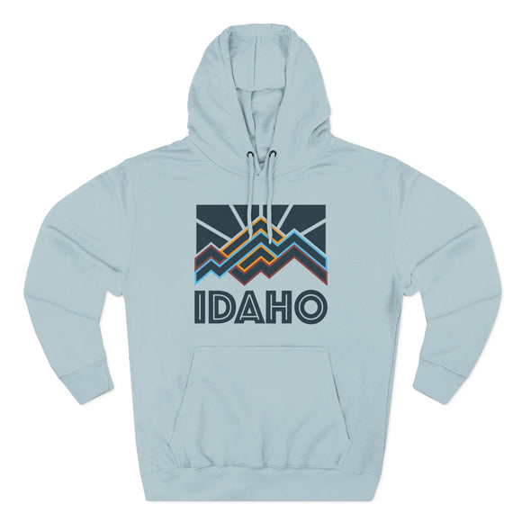Idaho Hoodie - Retro Mountain Unisex Sweatshirt