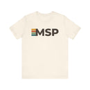 Minneapolis, Minnesota tee - MSP t shirt retro stripes-1