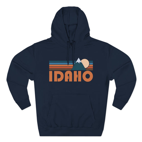 Idaho Hoodie - Retro Mountain Unisex Sweatshirt