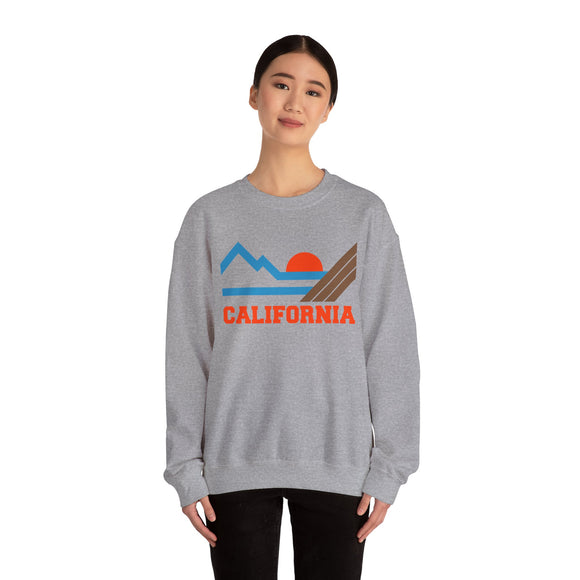 California Sweatshirt - Mountain California Crewneck Sweatshirt