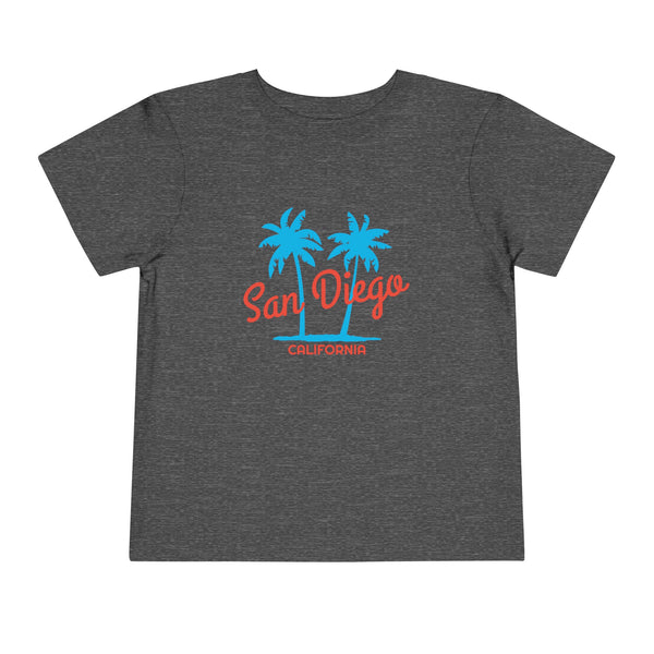 San Diego, California Toddler T-Shirt - Retro Palm Tree Toddler San Diego Shirt