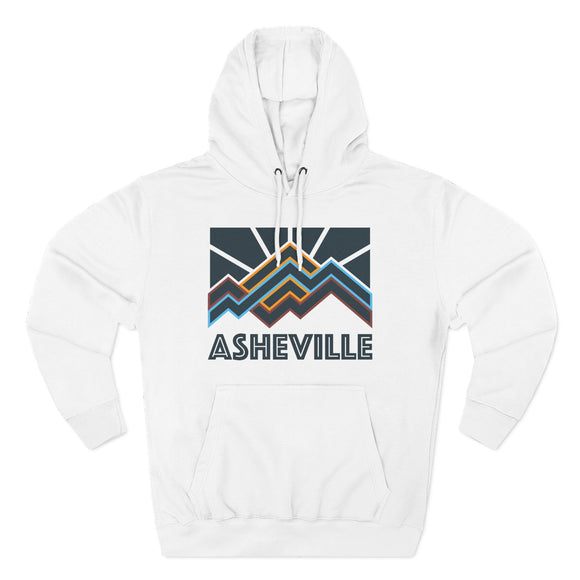 Asheville, North Carolina Hoodie - Retro Mountain Unisex Sweatshirt