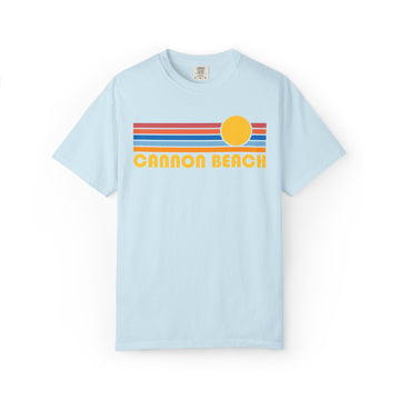 Buy chambray Cannon Beach, Oregon Graphic Tee, Comfort Colors Retro Unisex Cannon Beach T shirt